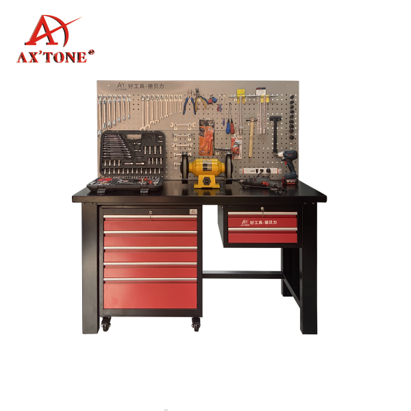  AX‘TONE  Sheet metal workbench with five drawers without tools